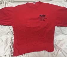 UNWORN NOS Vintage KISS 1996 1997 Alive Worldwide Local Crew Shirt XL Murina picture