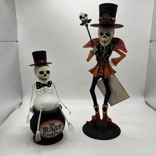 Bethany Lowe Halloween  Ringmaster and Magic Cauldron Skeleton,Set of 2 picture