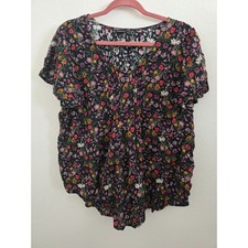 Torrid floral plus-size tunic blouse 1X picture