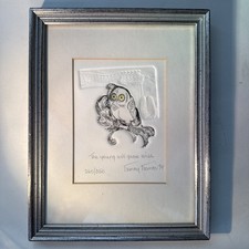Nancy Nemec Signed Numbered Embossed Print ‘The Young Will Grow Wise’ 1979 picture