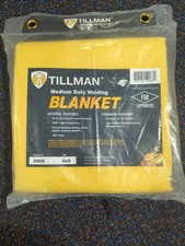 Tillman 590B 6x8 Welding Blanket Gold Acrylic Coated Fiberglass New Sealed picture