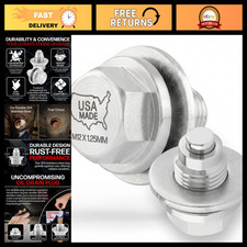 Magnetic Engine Oil Drain Plug M12 X 1.25MM for Infiniti, Lexus, Nissan, Toyota picture