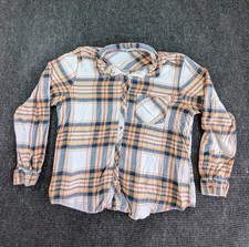 Maurices Shirt Womens XL Multicolor Plaid Flannel Long Sleeve Classic Button Up picture