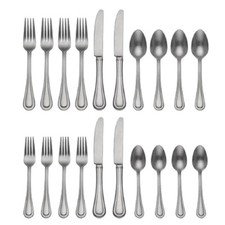 Lenox  TEXTURED NEUTRALS - 18/10 Stainless 20pc. Flatware Set (Service for Four) picture