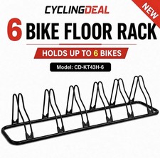 CyclingDeal 6 Bike Floor Rack Stand 12-29in Wheels MTB Road Garage Storage picture