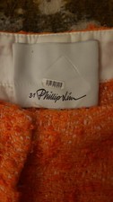 3.1 Phillip Lim Women’s size 4 Orange Tweed Bermuda Shorts Fringe Hem $550 picture