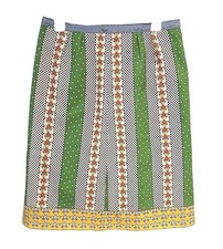 Vintage 60s Handmade Novelty Print Skirt Womens S Mod Floral Boho Cottage picture