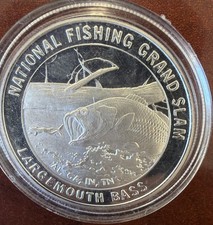 North American Fishing Club Grand Slam Largemouth Bass 1oz .999 Silver  picture