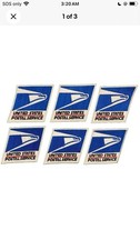VINTAGE USPS UNITED STATES POSTAL SERVICE ADVERTISING 6 CLOTH PATCH New Lot picture