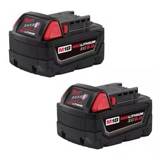 Milwaukee 48-11-1850 M18 XC 5.0 AH 18 Volt Capacity Battery 2 PACK 48-11-1852 picture