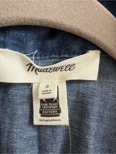 Madewell Perry Denim Shirtdress size Small NWT picture