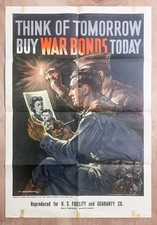 1942 Think of Tomorrow Buy War Bonds Today by Ardis Hughes WWII picture