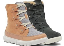 Sorel Explorer Next Joan Boots Tan Gray Suede Women's NEW IN BOX NIB WATERPROOF picture