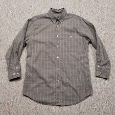Orvis Country Twill Shirt Mens Medium Multicolor Plaid Button Down Long Sleeve picture