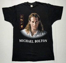 VINTAGE Michael Bolton 1993-1994 Holiday Tour T-Shirt Size L / XL New Unworn picture