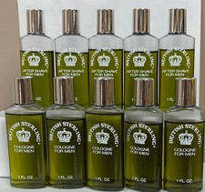 10 British Sterling 5 Cologne Splash, 5 After Shave 1 fl oz  plastic bottle 90's picture