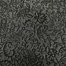 Lace Like Double Knit 100% Poly Gray/Black Stretch Fabric Lot of 5 Yards $15 picture