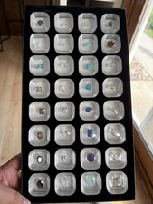 Estate JTV Gemstone Lg Collection 30+ Faceted Stones Quartz Blue Green Mixed Lot picture