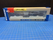 HO Walthers Gold Line Norfolk Southern 81’ 4 Truck Depressed Flat Car New picture