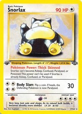 Snorlax (27) 1st Edition Rare Jungle 27/64 NM picture