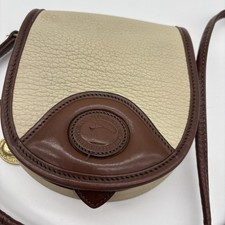 VTG DOONEY & BOURKE ALL-WEATHER LEATHER CONVERTIBLE CROSSBODY BELT BAG USA picture