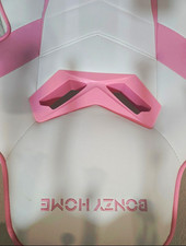 BONZY HOME Pink & White Computer Gaming Office Chair with Armrests picture