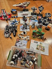 LEGO Star Wars Huge Lot 20+ Builds 17 Minifigures Manuals Microfighters picture