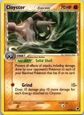 EX Dragon Frontiers #14/101 Cloyster (Delta Species) picture
