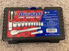 Duralast 70-517 13pc 3/8” Drive SAE Ratchet Socket Set w/ Case picture