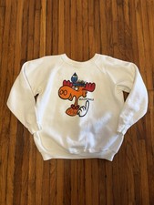 Vintage 1970s Rocky and Bullwinkle Cartoon Promo Crewneck Sweatshirt Size XL picture