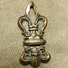 Corbin Hardware Ornate Brass Lock Keep Strike Plate Antique Original 1900s picture