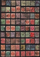 GB United Kingdom Used Stamps 72 Selected Eye Appeal Fine SON Postmarks Cancels picture