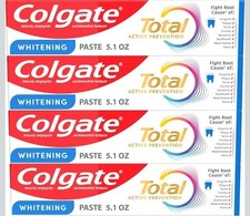 Colgate Total Active Prevention Whitening Toothpaste Mint Antibacterial 5.1 oz picture