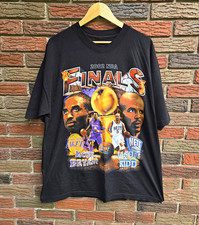 Vintage 2002 Kobe Bryant Jason Kidd NBA Finals T Shirt XL picture