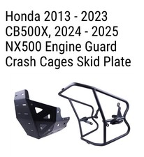 T-Rex Racing skid plate and crash bars for Honda NX500 and CB500X picture