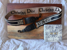 Christian Dior Replacement Strap Black/Beige Black Hardware picture