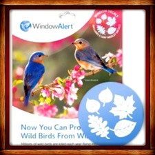 Window Alert ANTI-COLLISION CLINGS LEAF DECALS SAVE PREVENT BIRD WINDOW STRIKES picture