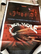 The Black Hole 1979 Original Disney Advance One Sheet Movie Poster 27x41 Sci-Fi picture