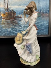Tall figurine NAO by Lladro Autumn Windswept Made in Spain #658 picture