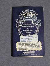 Vtg Mid Century Vitacenter Advertising Needle Book Red Foil Spiderweb Complete picture