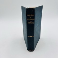 Antique 1901 Hand Book Of Calculations For Engineers And Firemen N Hawkins Hc picture