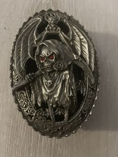 Halloween myths and legend Vintage 2001 Grim Reaper Pewter Box For Decor Storage picture
