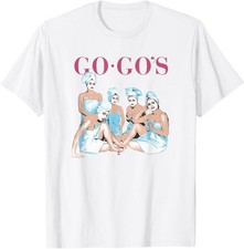 The Go-Go's - Beauty and The Beat White Cotton T-Shirt CL465 picture
