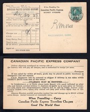 CANADA Hazenmore Sask 1927 Private Order Postal Card CP Express, #P75a (Die III) picture
