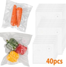 40pcs Reusable Vacuum Sealer Bags For Compact Vacuum Sealer, 4 Sizes For Food picture
