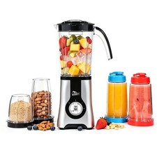 Uten 380W Smoothie Blender -5 Cups Pulse 0/1/2 Speed 2-in-1 Wet Dry Juicer Mixer picture
