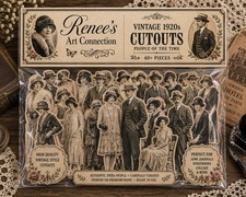 Vintage 1920s People Cutouts | Roaring Twenties Paper Ephemera picture