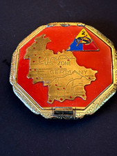 Post WWII German Occupation Compact U.S. Zone Germany Map 2nd Armored Division picture