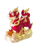 Amulet Thai Magic Singha Billionaire Lion King Protection Luck Money LP Phat  picture
