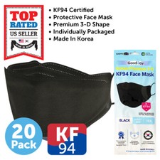 20-100 PCS KF94 Face Mask BLACK 4 Layers Safety Protective Made in Korea picture